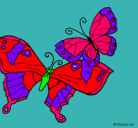 Dibujo Mariposas pintado por lumilud