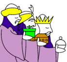 Dibujo Los Reyes Magos 3 pintado por jeremyto