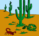 Dibujo Desierto pintado por flavio