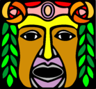 Dibujo Máscara Maya pintado por Ani_Sulemn