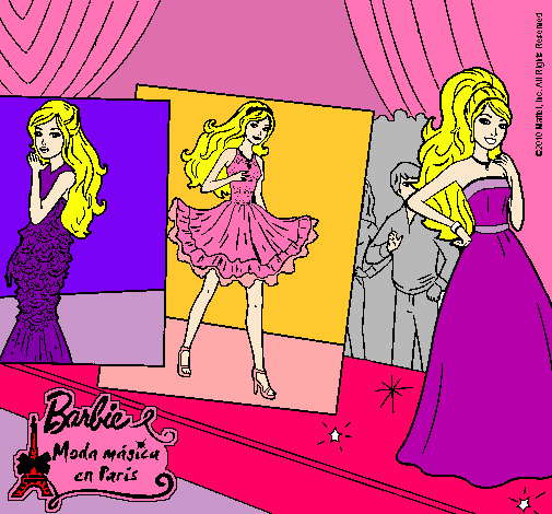 Barbie, desfilando por la pasarela