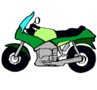 Dibujo Motocicleta pintado por michael