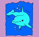 Dibujo Delfín pintado por delfin