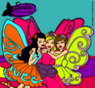 Dibujo Barbie y sus amigas en hadas pintado por neresiitha