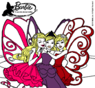 Dibujo Barbie y sus amigas en hadas pintado por lucerithO