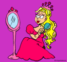 Dibujo Princesa y espejo pintado por Ani_Sulemn