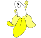 Dibujo Banana pintado por asdfasdiujdaftf