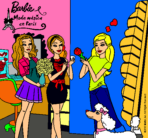 Barbie de compras con sus amigas