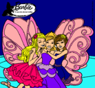 Dibujo Barbie y sus amigas en hadas pintado por anita010203