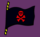 Dibujo Bandera pirata pintado por cynthia170683