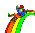 Dibujo Duende en el arco iris pintado por joccelyn