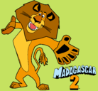 Dibujo Madagascar 2 Alex 2 pintado por flopii 