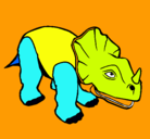 Dibujo Triceratops II pintado por minuevodibujo