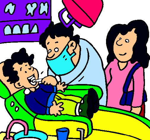 Niño en el dentista