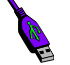 Dibujo USB pintado por pelirroja