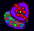 Dibujo Caja de bombones pintado por avatar