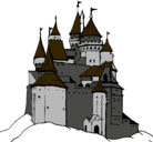 Dibujo Castillo medieval pintado por seba