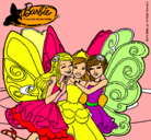 Dibujo Barbie y sus amigas en hadas pintado por wendolyne