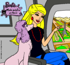 Dibujo Barbie llega a París pintado por piolinita