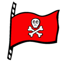 Dibujo Bandera pirata pintado por arv1963
