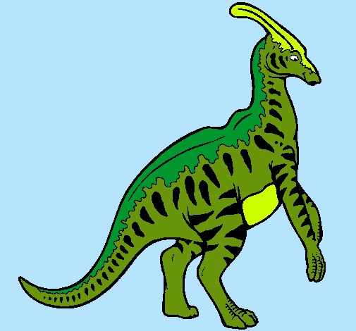 Parasaurolofus con rayas