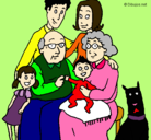 Dibujo Familia pintado por hemoxa