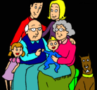 Dibujo Familia pintado por superloca