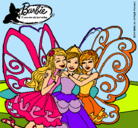 Dibujo Barbie y sus amigas en hadas pintado por Aiime