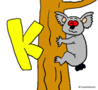 Dibujo Koala pintado por karely