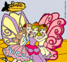 Dibujo Barbie y sus amigas en hadas pintado por Raimar