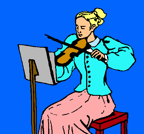 Dama violinista