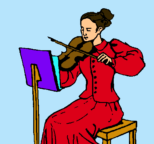 Dama violinista