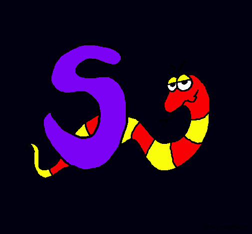 Dibujo Serpiente pintado por anitin