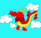 Dibujo Dragón chino pintado por kitty_99
