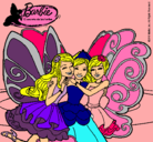Dibujo Barbie y sus amigas en hadas pintado por barbie9001