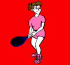 Dibujo Chica tenista pintado por sindyy