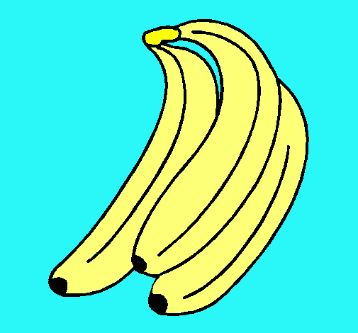 Dibujo Plátanos pintado por Elenuska