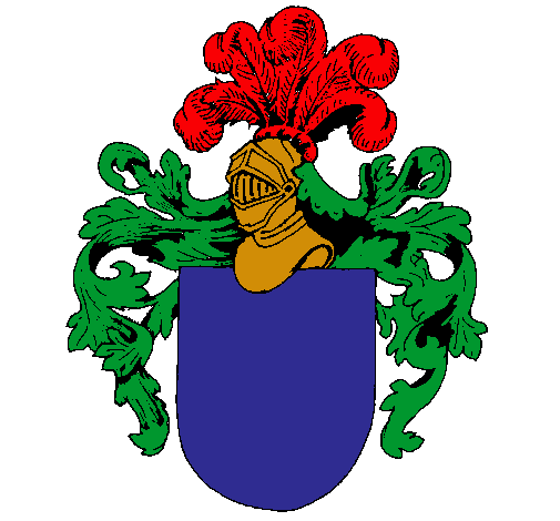 Escudo de armas y casco