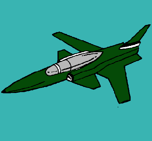 Dibujo Jet pintado por akima