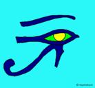 Dibujo Ojo Horus pintado por natalia1231
