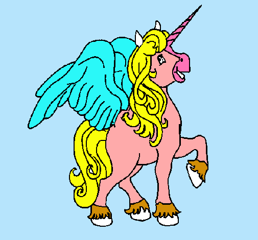 Unicornio con alas