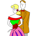 Dibujo Marido y mujer II pintado por MARTI-CATA