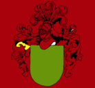 Dibujo Escudo de armas y casco pintado por randy