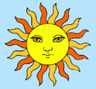 Dibujo Sol pintado por katia23119