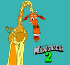 Dibujo Madagascar 2 Melman pintado por ijt66