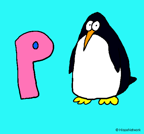 Dibujo Pingüino pintado por Monse