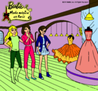 Dibujo Barbie mirando vestidos pintado por divamiss