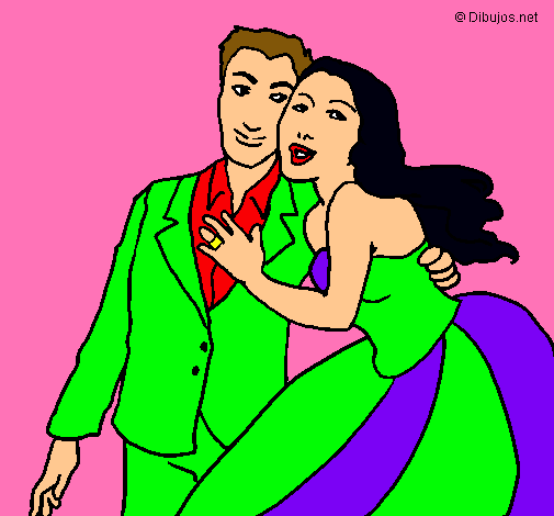 Dibujo Marido y mujer pintado por lullanita