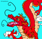 Dibujo Dragón japonés pintado por sarita15
