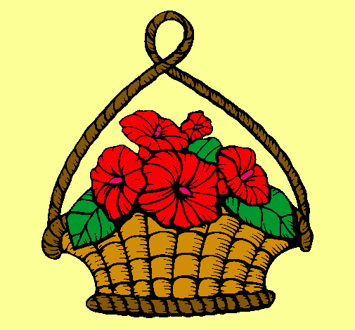 Cesta de flores